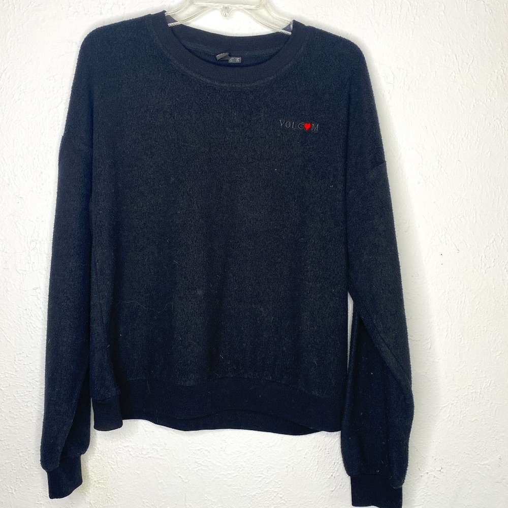 Volcom women's Large (10) Sweatshirt  crew neck pullover in fleece